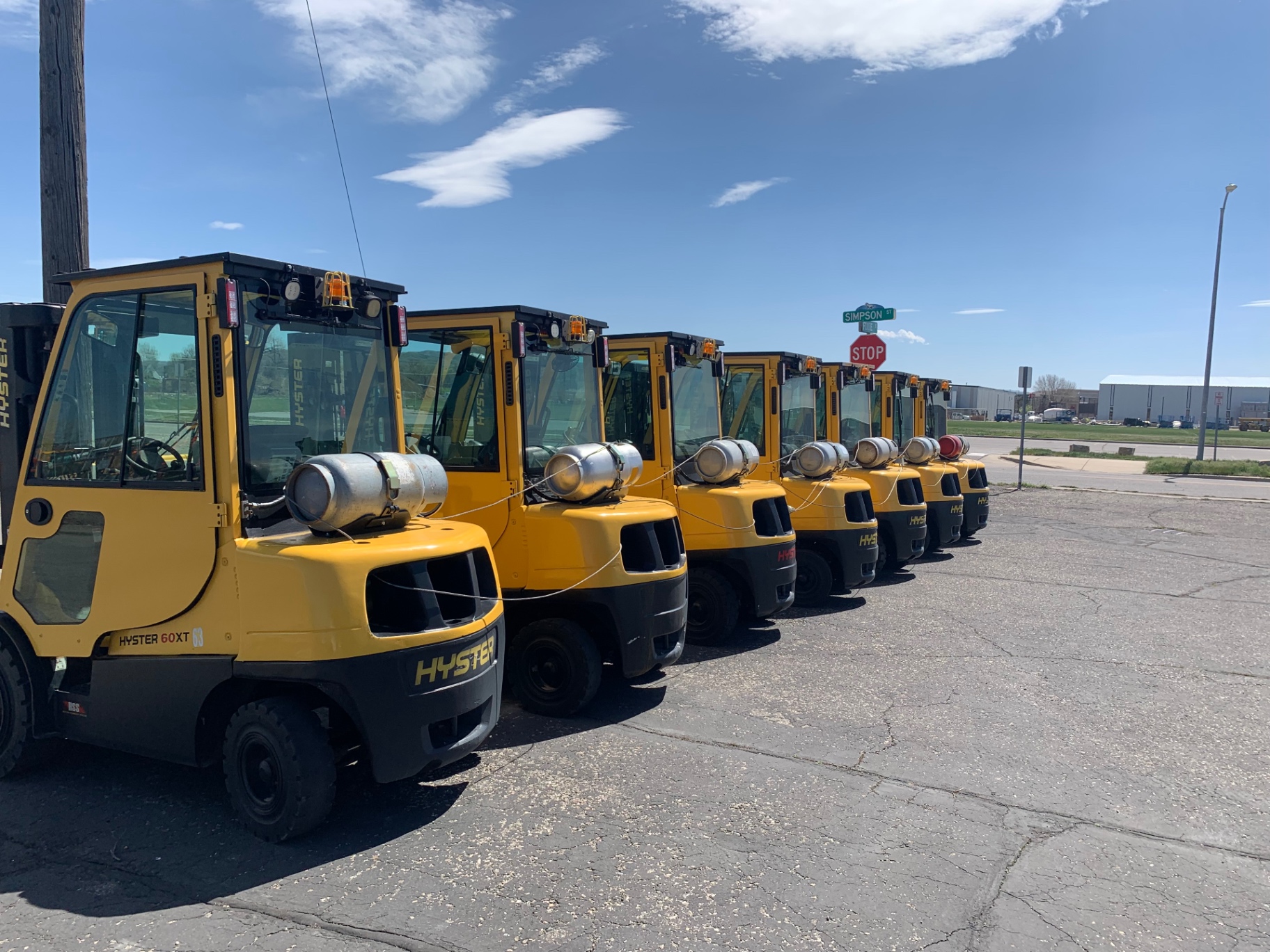 Lot of 7 Hyster Forklifts